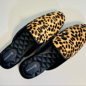 Birdies Calf Hair Quilted Slides Size 8